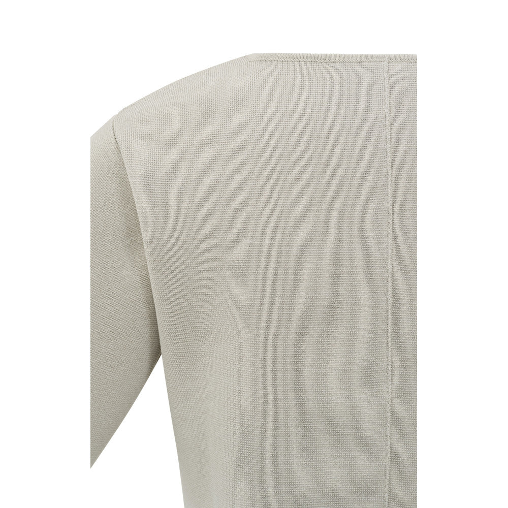YAYA | Gebreide top met korte mouwen en knoopsluiting - milk brown -01-010115-507