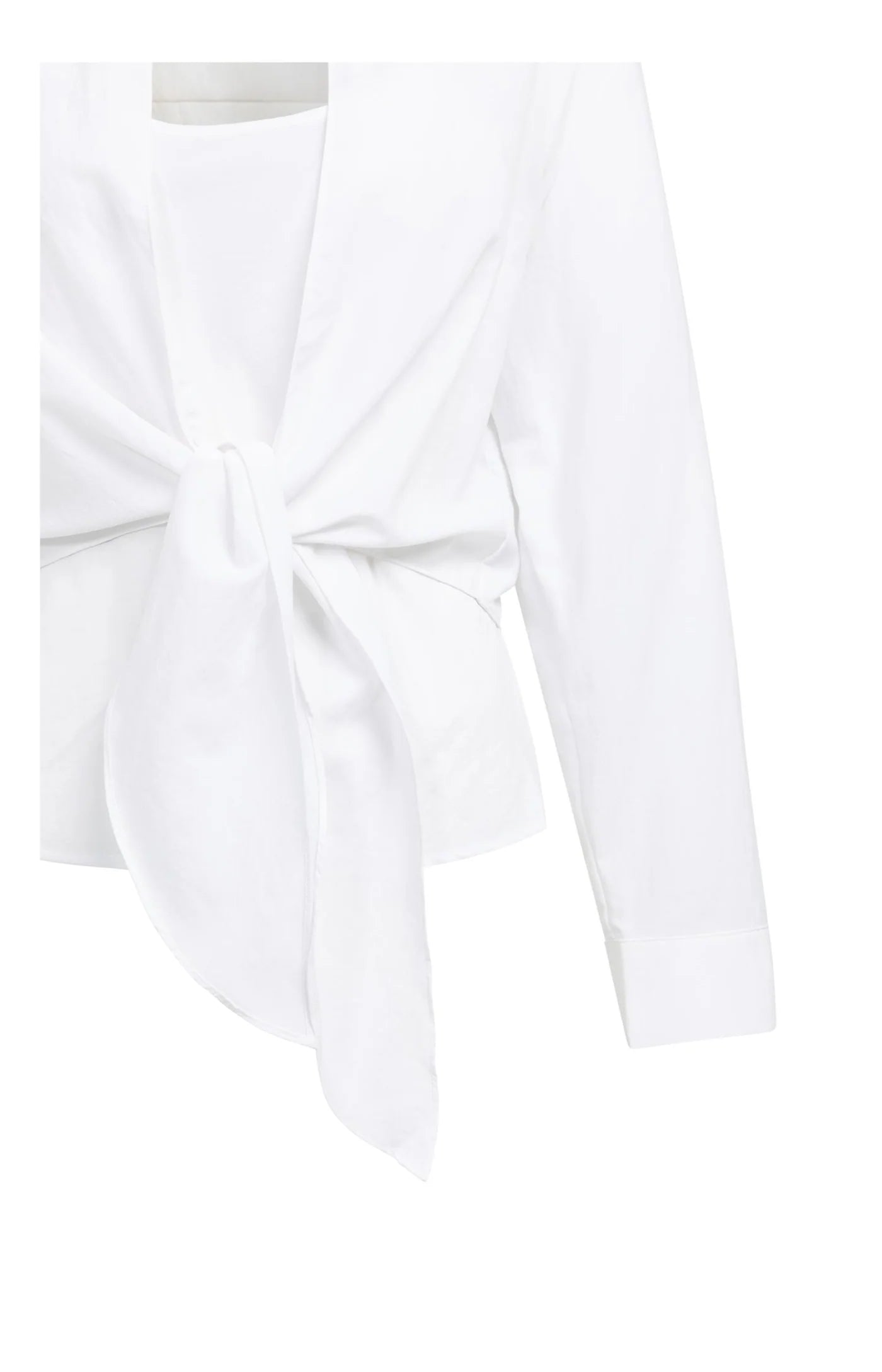 YAYA | Knitted Blouse Matching Top Pure White
