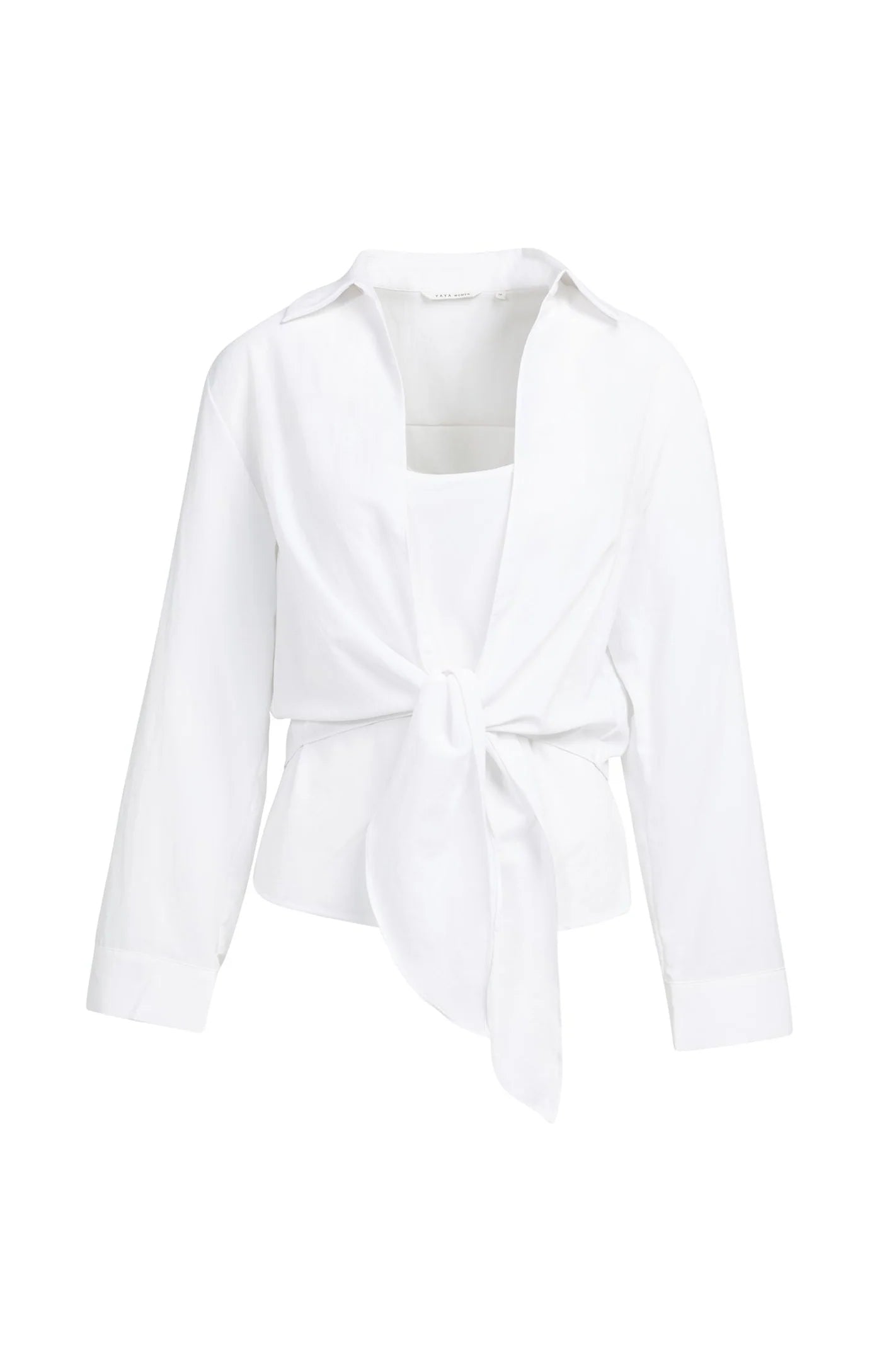 YAYA | Knitted Blouse Matching Top Pure White
