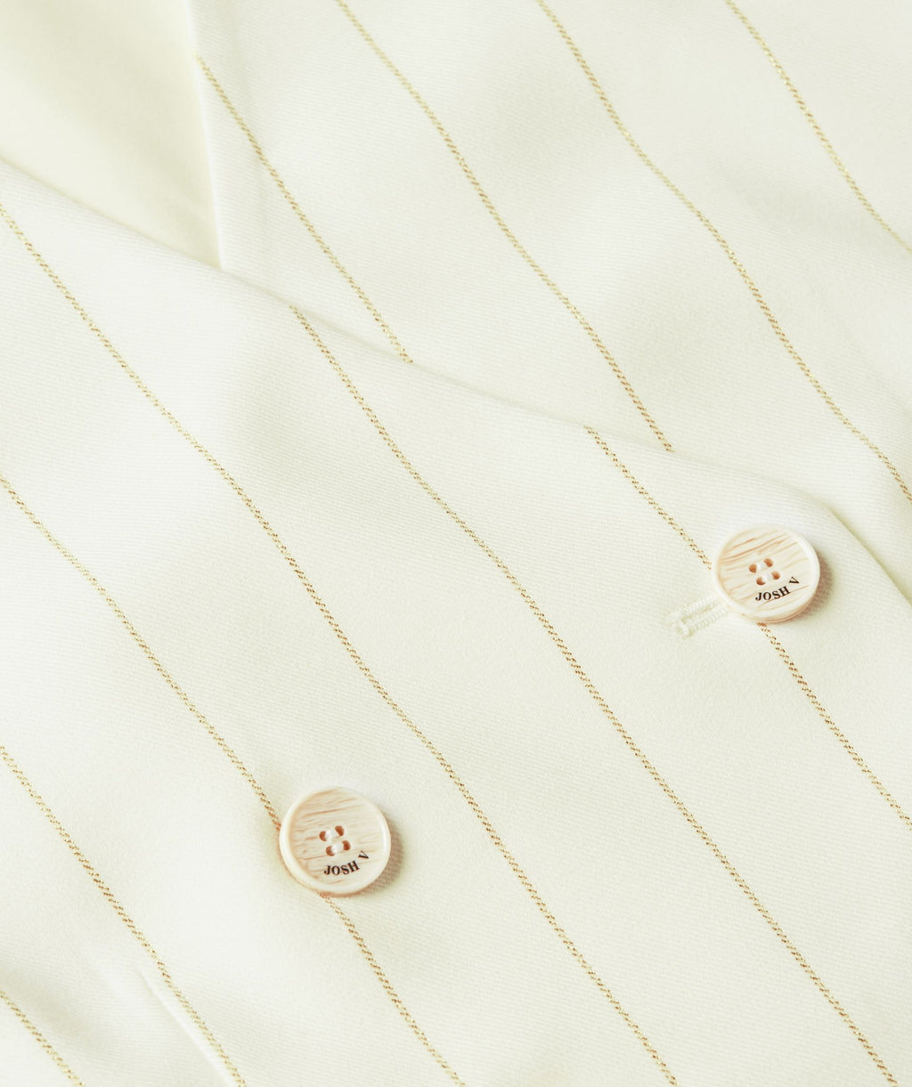 Josh V | Leva cropped gilet - light ecru - JV-2506-0107