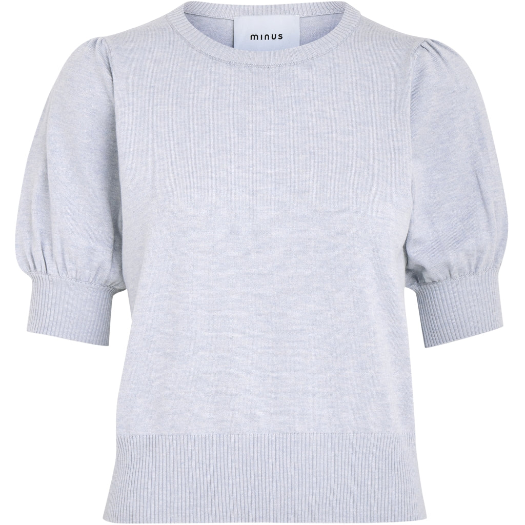 Minus | Liva knit tee - ibiza blue melange