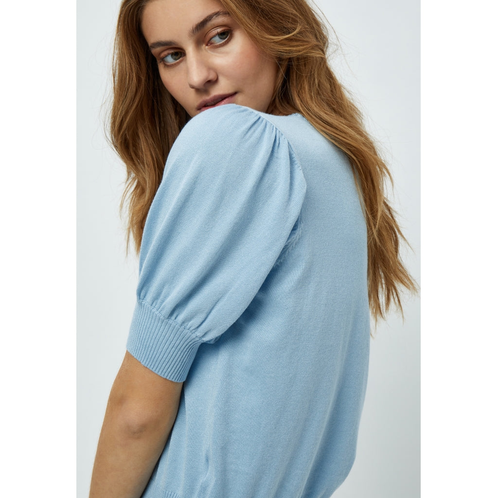 Minus | Liva knit tee - ice blue