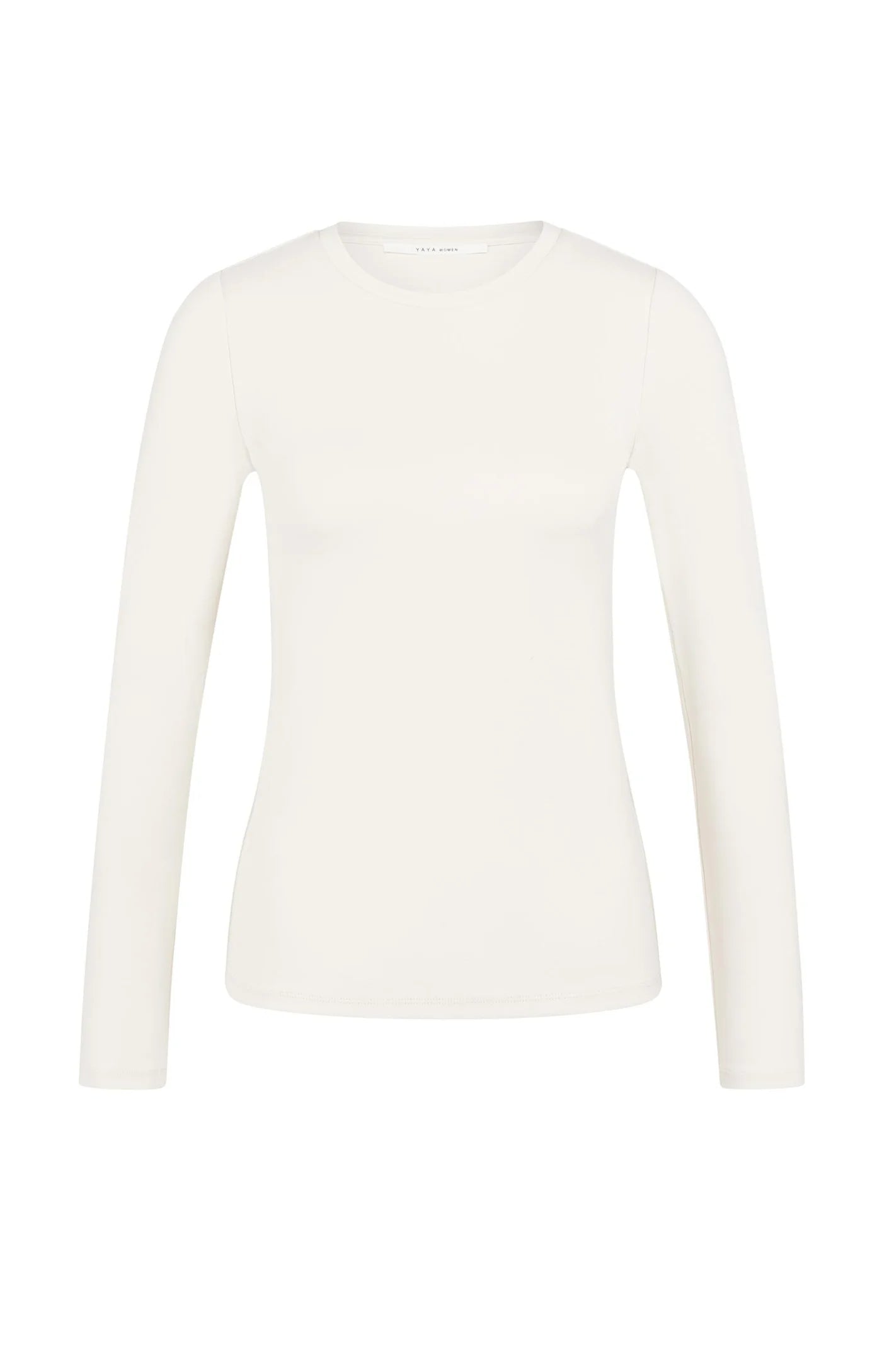 YAYA | Longsleeve Shirt Van Stevig Katoen Met Ronde Hals
