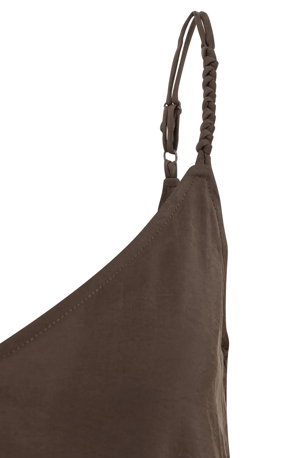 YAYA | Long Strappy Dress V-neck Aubergine