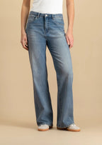 Circle of trust | Maddy Burst Blue - High-Rise, Wide Leg - S25_99_