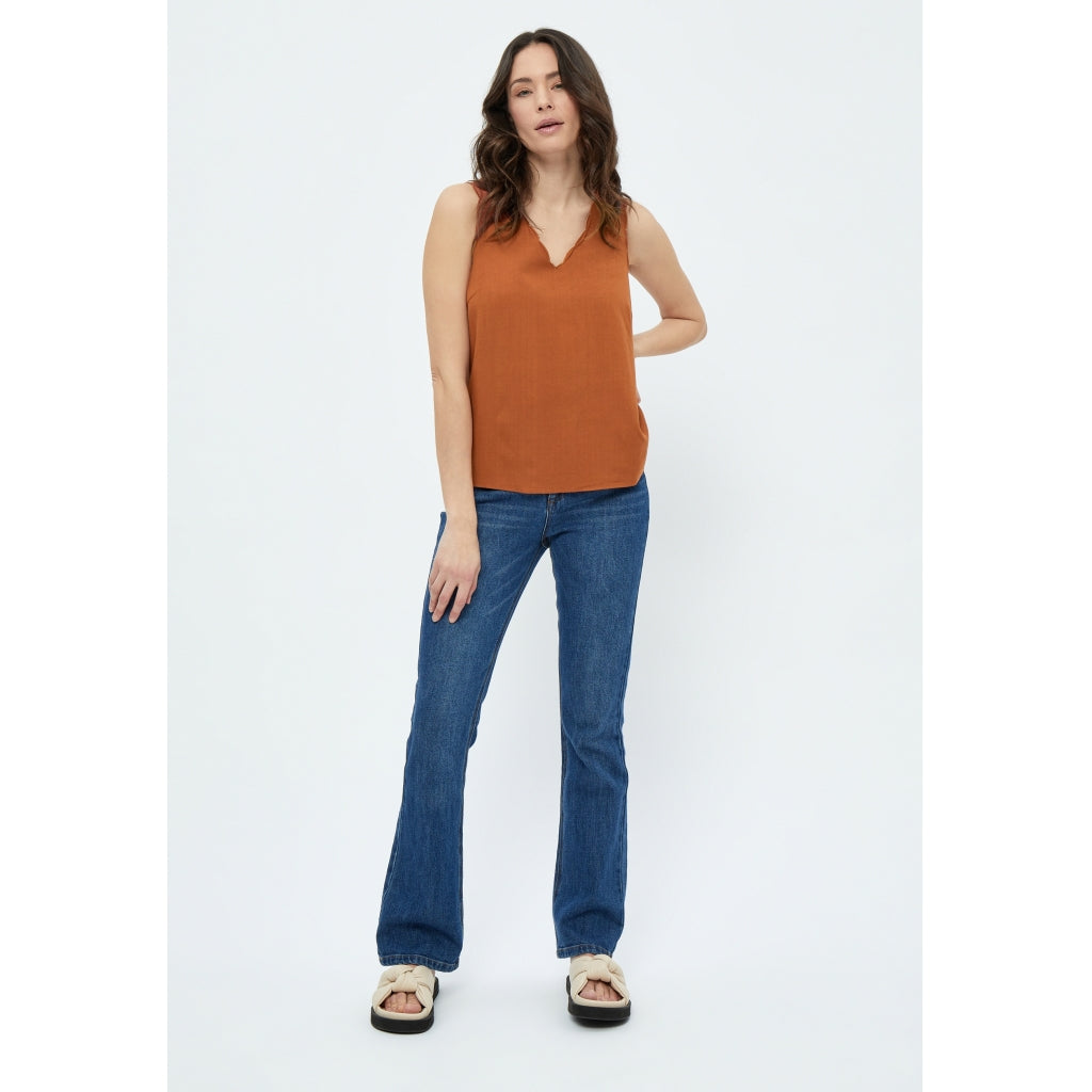 Peppercorn | marniella scallop edge top - coconut shell