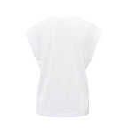 YAYA | Mouwloze top met ribdetails - pure white - 01-709285504