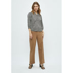 Peppercorn| odine 3/4 sleeve blouse - black print