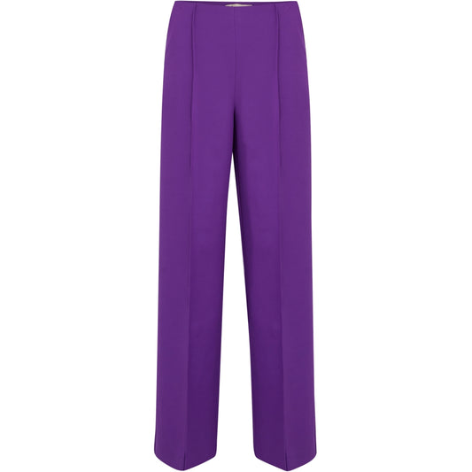 Peppercorn | olli mid waisted wide leg pant - imperial purple