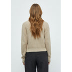 Peppercorn | Ona v-neck long sleeve knit cardigan - feather grey