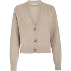 Peppercorn | Ona v-neck long sleeve knit cardigan - feather grey