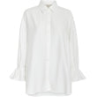 Peppercorn | Orinna long sleeve tie cuff shirt - gardenia