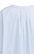 YAYA | Oversized Blouse Met Vleermuismouwen En Plooidetails Light Blue