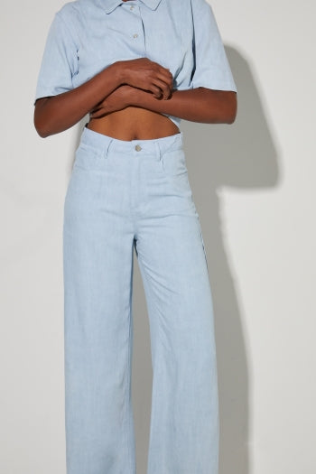 Imprevu | Gael Lyocell Pants Light Blue