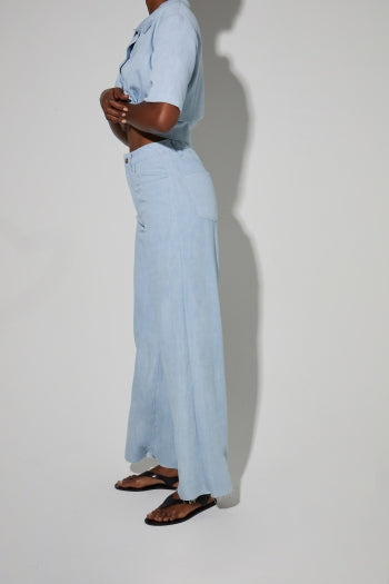 Imprevu | Gael Lyocell Pants Light Blue