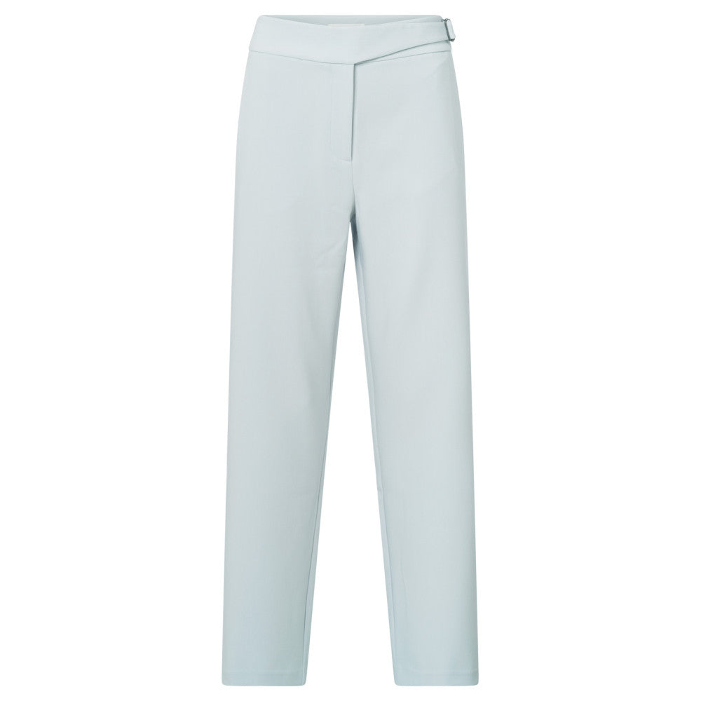 YAYA | northern droplet grey - Pantalon met hoge taille en gespsluiting- 01-301174-502