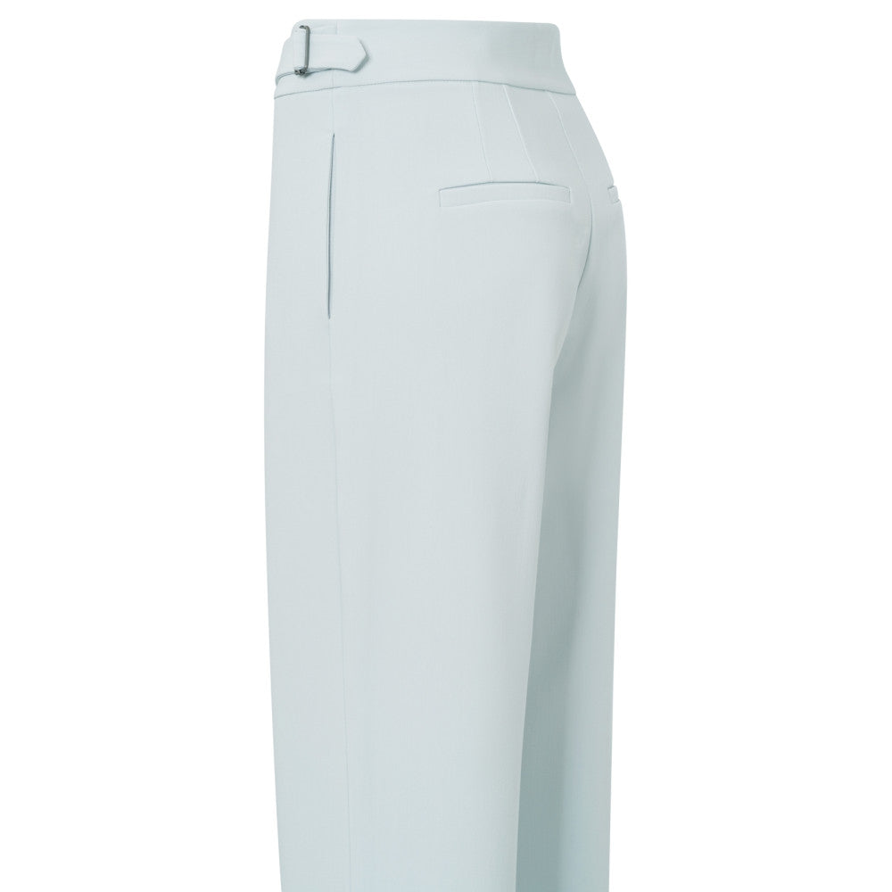 YAYA | northern droplet grey - Pantalon met hoge taille en gespsluiting- 01-301174-502