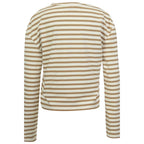 Penn & Ink N.Y | Longsleeve Stripe Ecru/Tanine