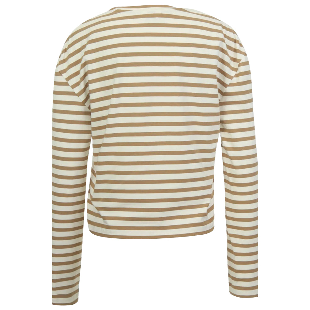 Penn & Ink N.Y | Longsleeve Stripe Ecru/Tanine