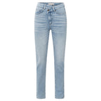 YAYA | rechte jeans met overslagdetail - light blue denim - 01-311087-503