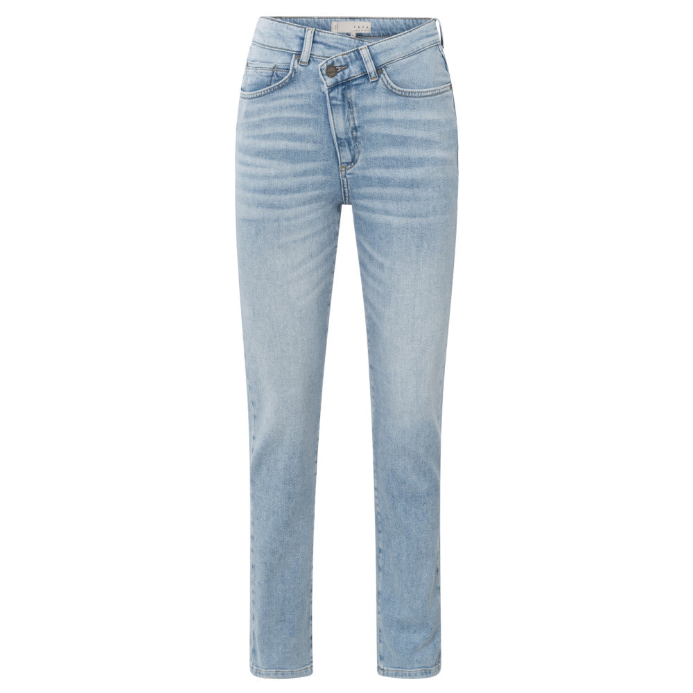 YAYA | rechte jeans met overslagdetail - light blue denim - 01-311087-503