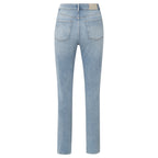 YAYA | rechte jeans met overslagdetail - light blue denim - 01-311087-503