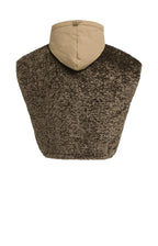 YAYA | Reversible Bodywarmer Hood Slate Black Brown