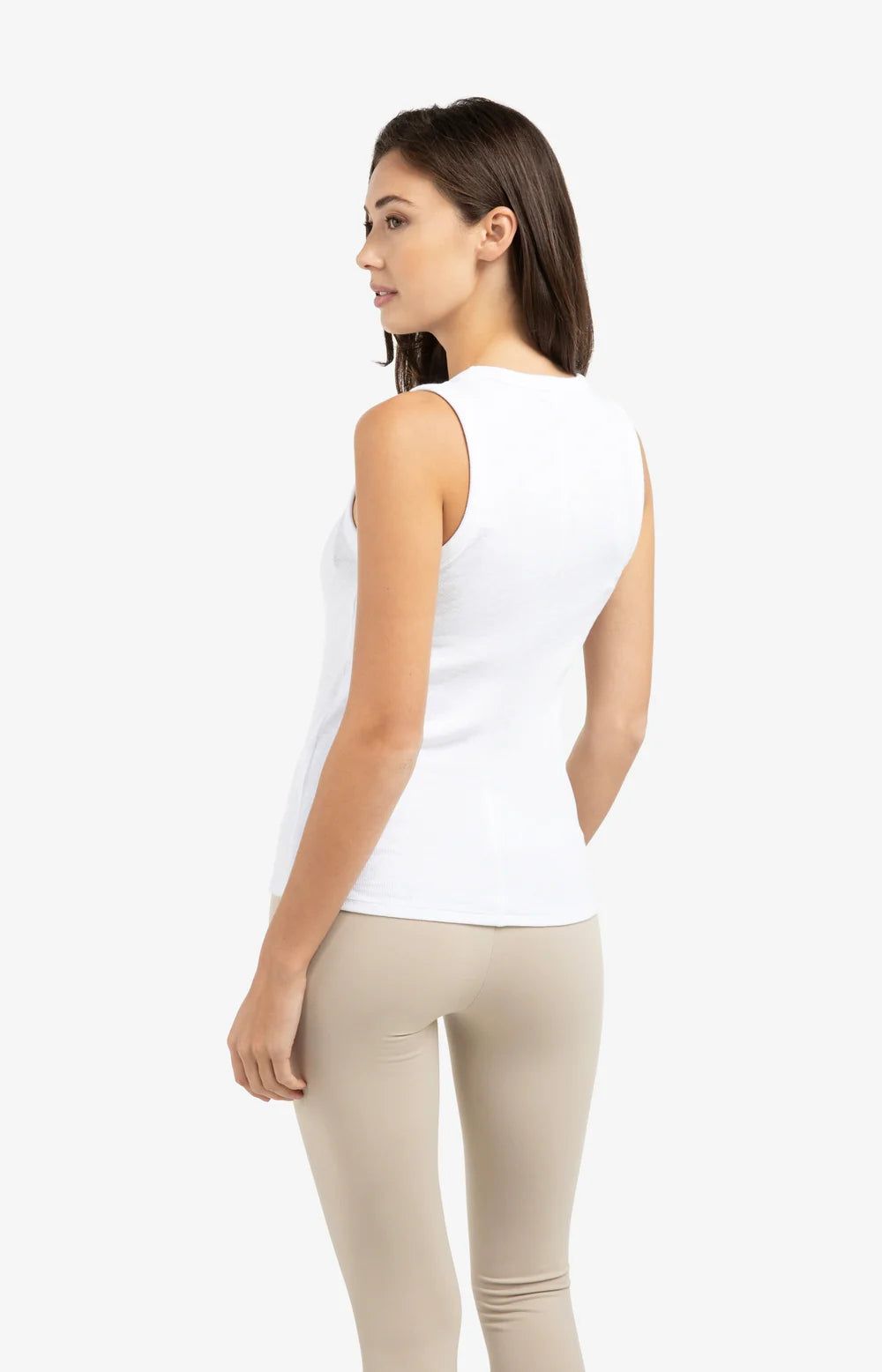 YAYA | Geribd Singlet Pure White