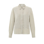 YAYA | Satijnen blouse met gemengde texturen - 01-201133-501