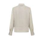 YAYA | Satijnen blouse met gemengde texturen - 01-201133-501