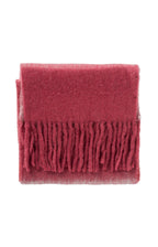 YAYA | scarfwith color accent and tassels RED