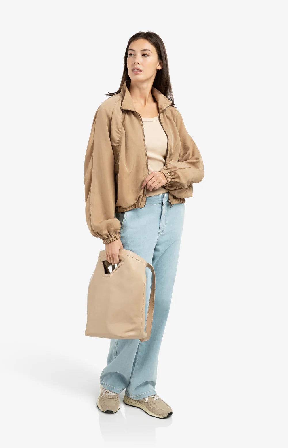 YAYA | Kort oversized jack met plooidetails
