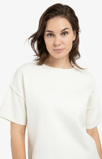 YAYA | Sweater Korte Mouwen Ecru