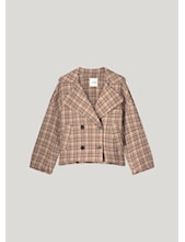 Summum | Short Jacket Check Wool - multicolor - 1s1195-12061