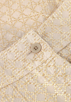 Greek Archaic Kori | shorts long cross pleates - beige gold - S25K-310403