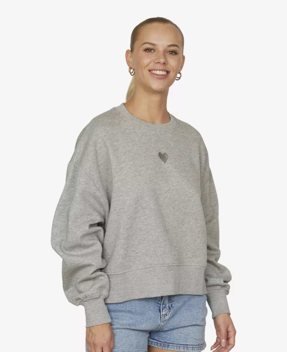 Sisters Point | Hike Sweater Light Grey Melange