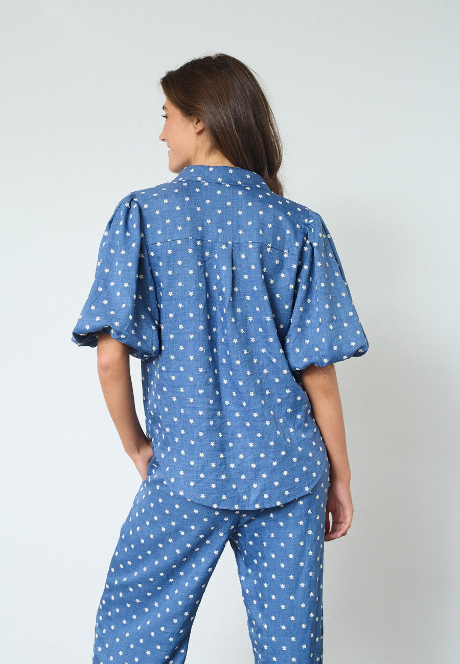 Sisters Point | Ella Shirt Blue Flower