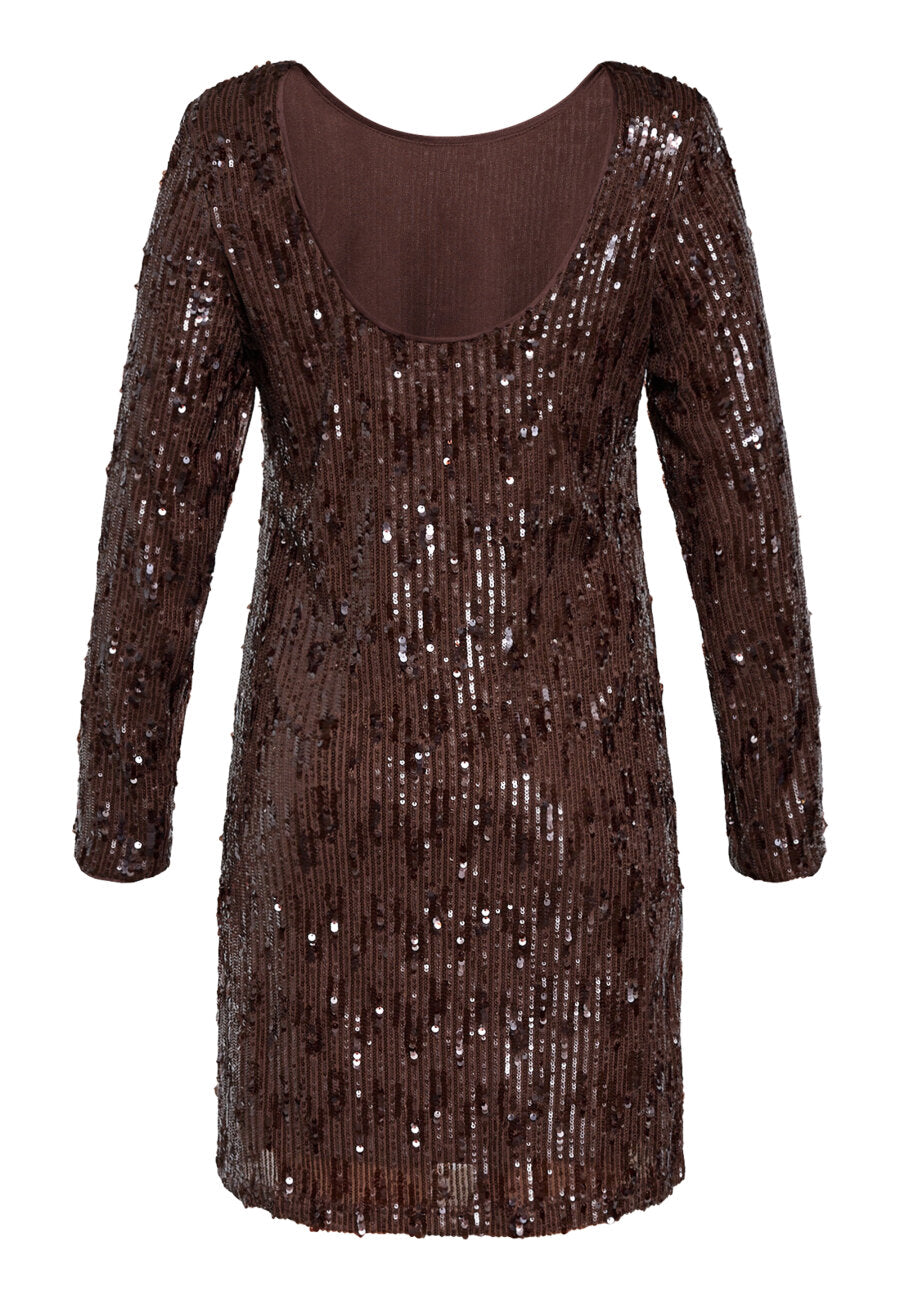 Sisters Point | Paillet Jurk Bruin