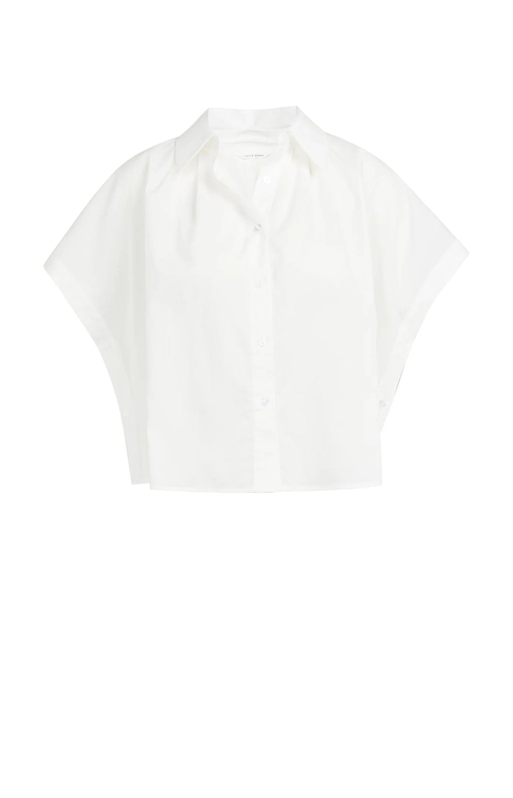 YAYA | Mouwloze Blouse Met Knoopdetails Pure White