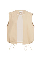 YAYA | Mouwloos Zomerjack Desert Beige