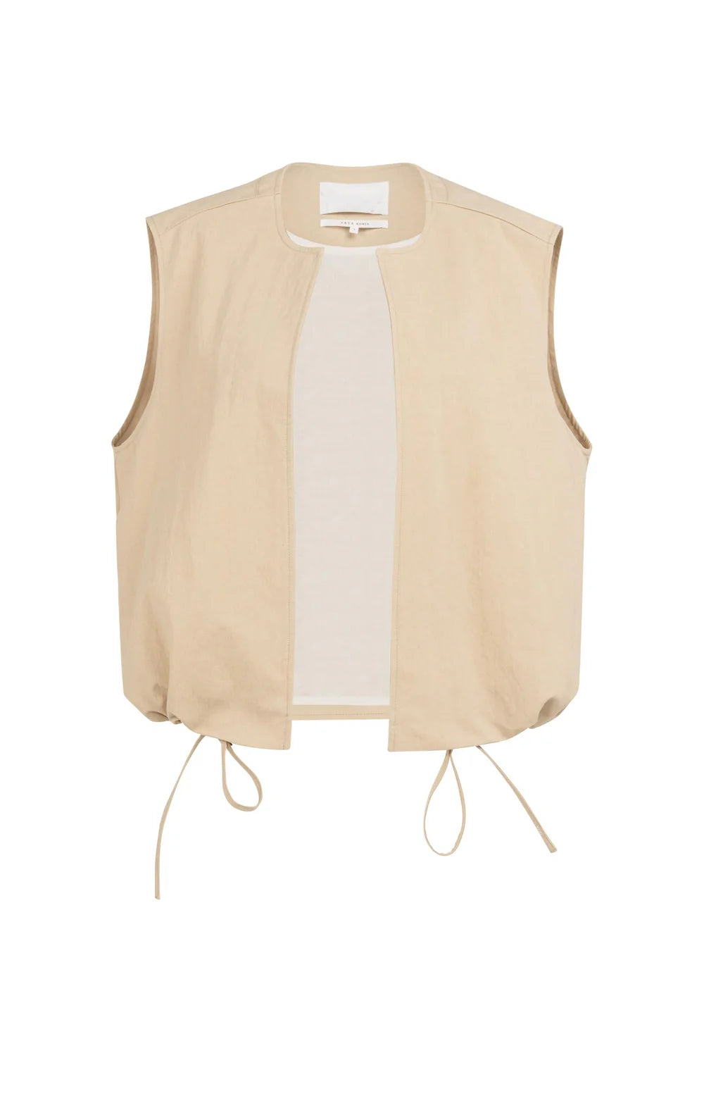 YAYA | Mouwloos Zomerjack Desert Beige