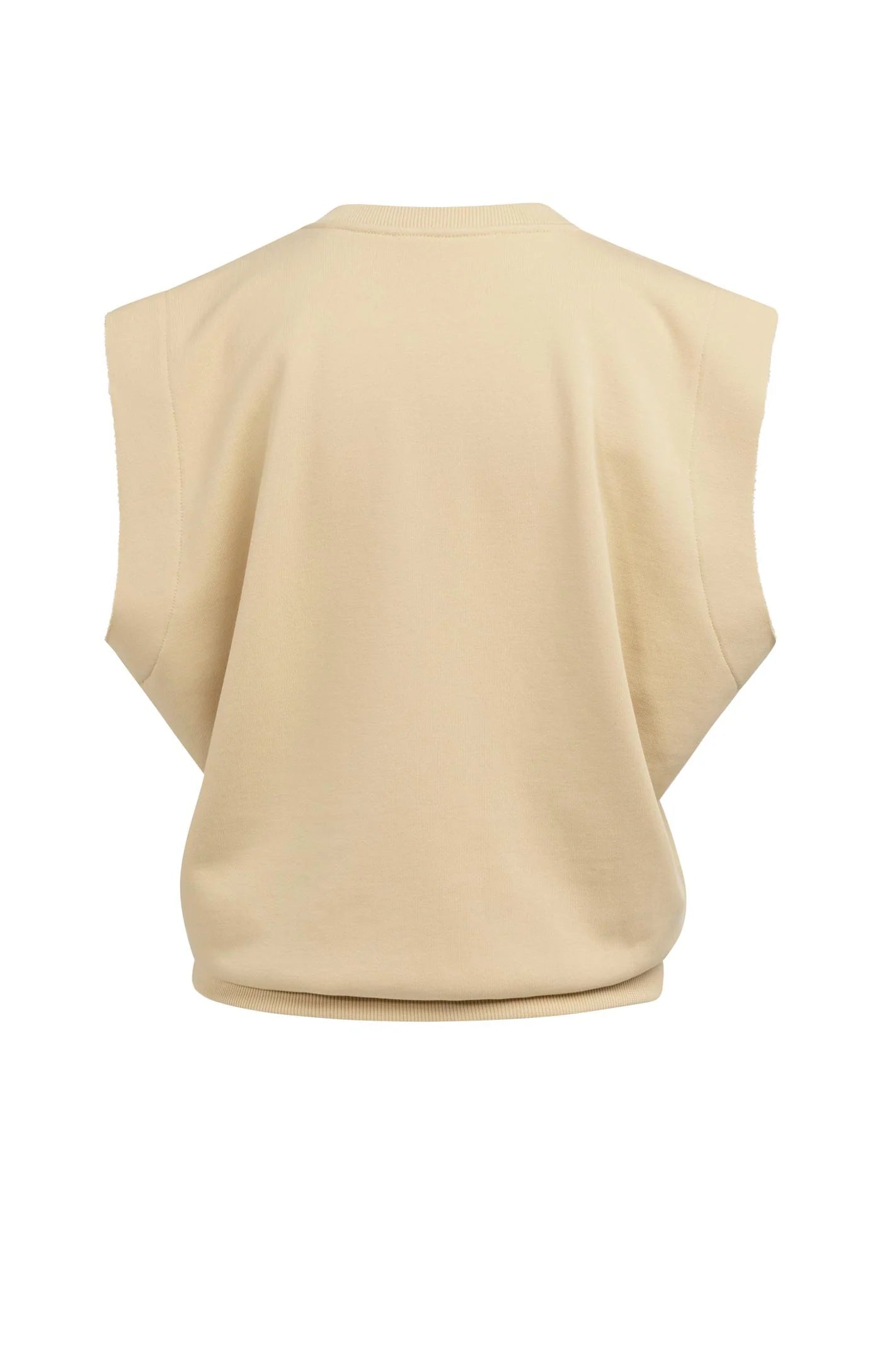 YAYA | Sleeveless V-Neck Sweater Relaxed Fit Semolina Brown