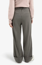 YAYA | Soft Structured Pants Cloud Grey Melange