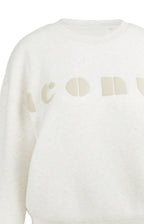 YAYA | Zachte Sweater Met Artwork 'Iconic' Kit Beige Dessin