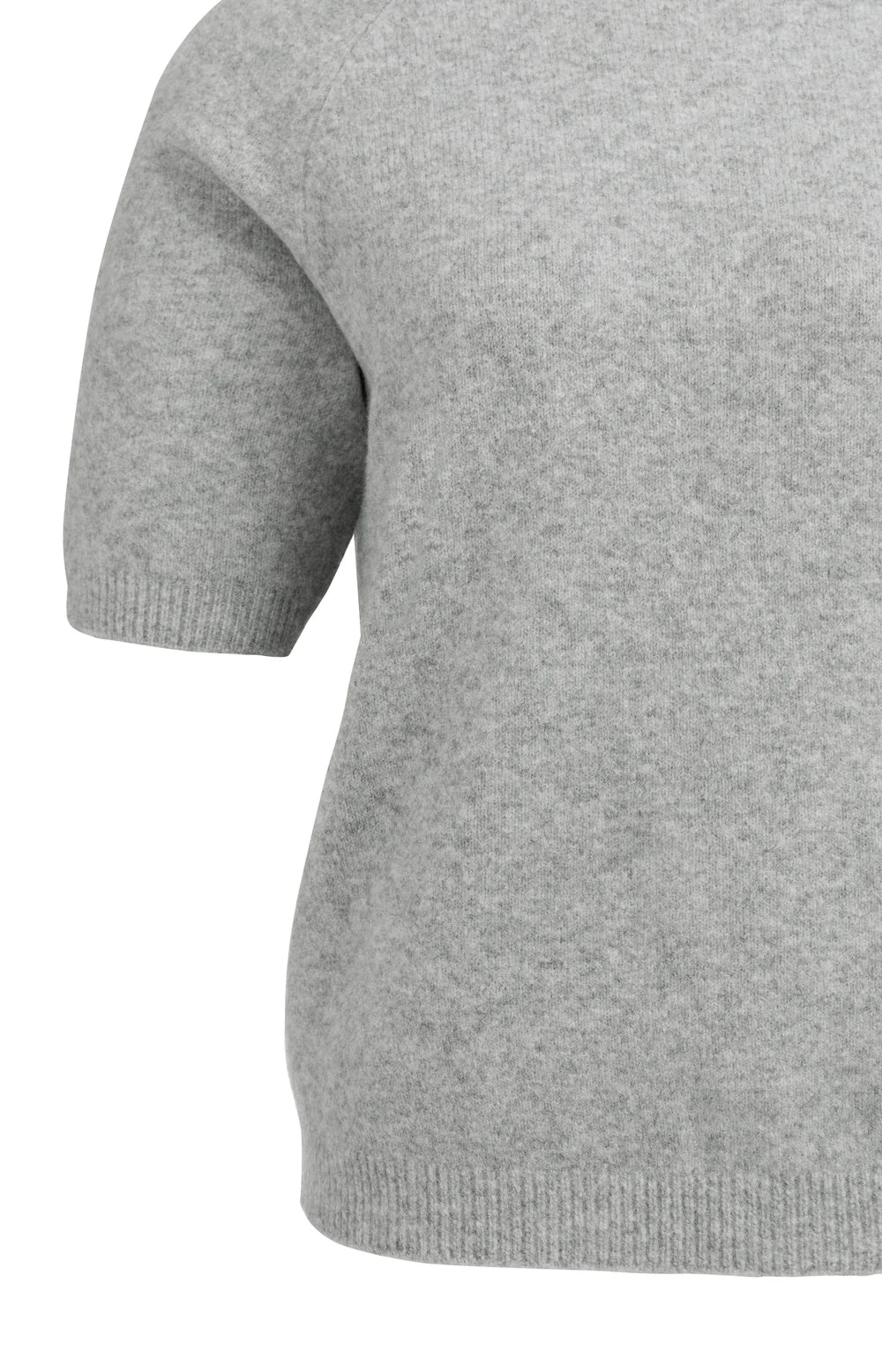 YAYA | Zachte Trui Met Korte Mouwen En Ronde Hals Iron Grey Melange