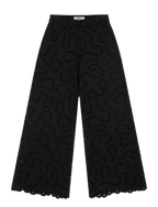 Suncoo Paris | Jane Flared Embroidered Trousers Noir