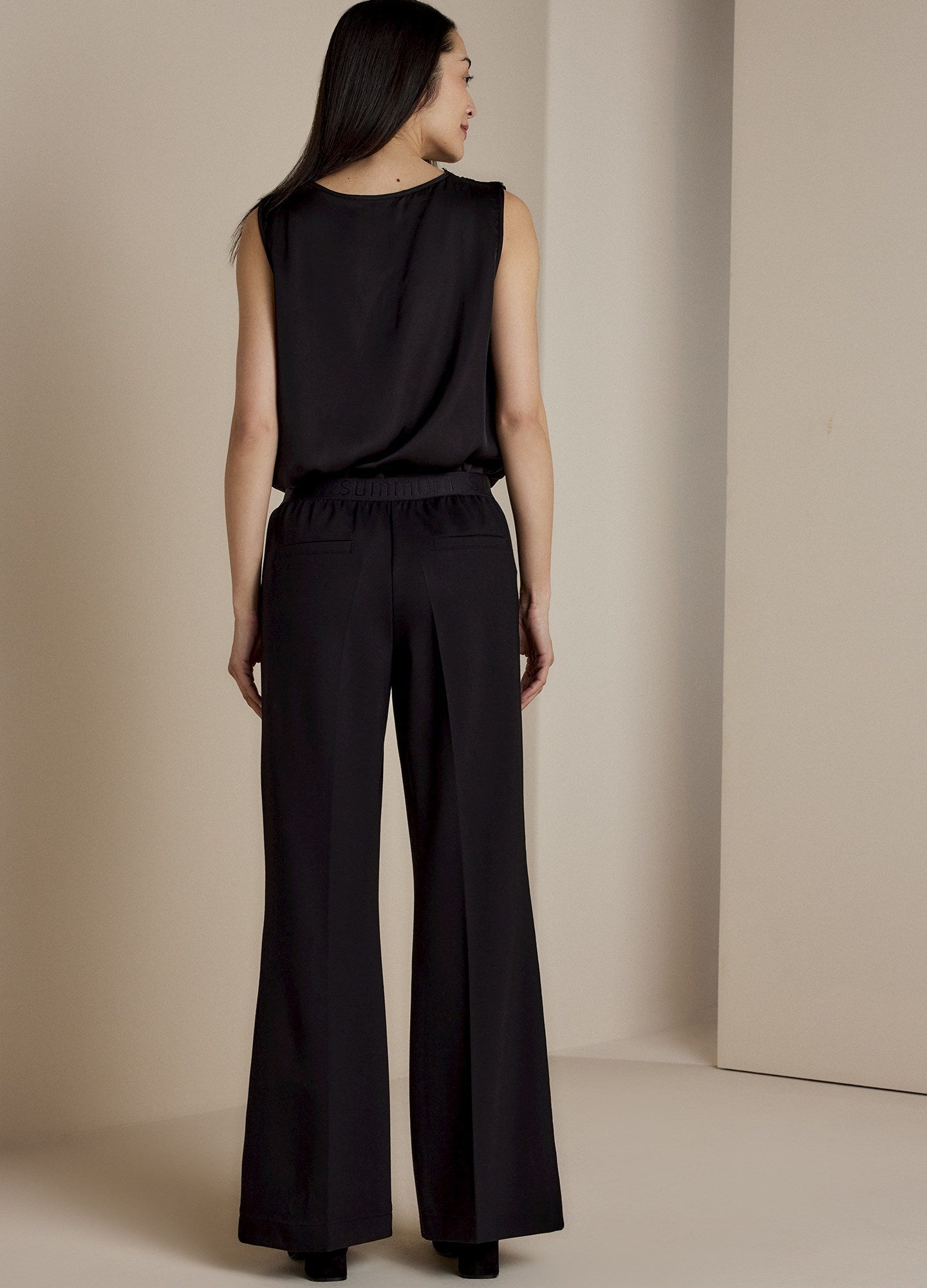 Summum| trousers boot cut black 4s2197