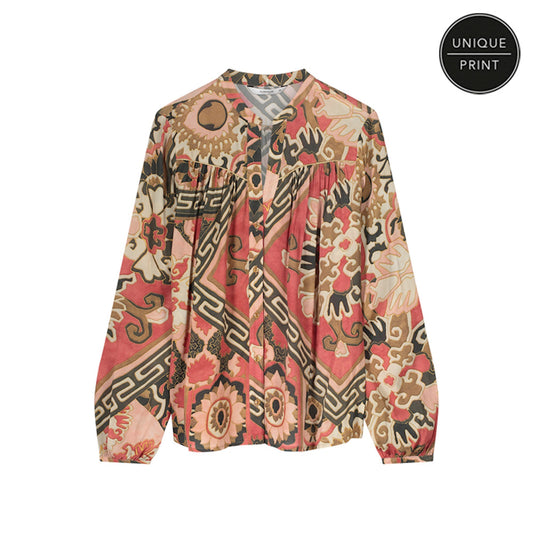 Summum| blouse patchwork Rouge