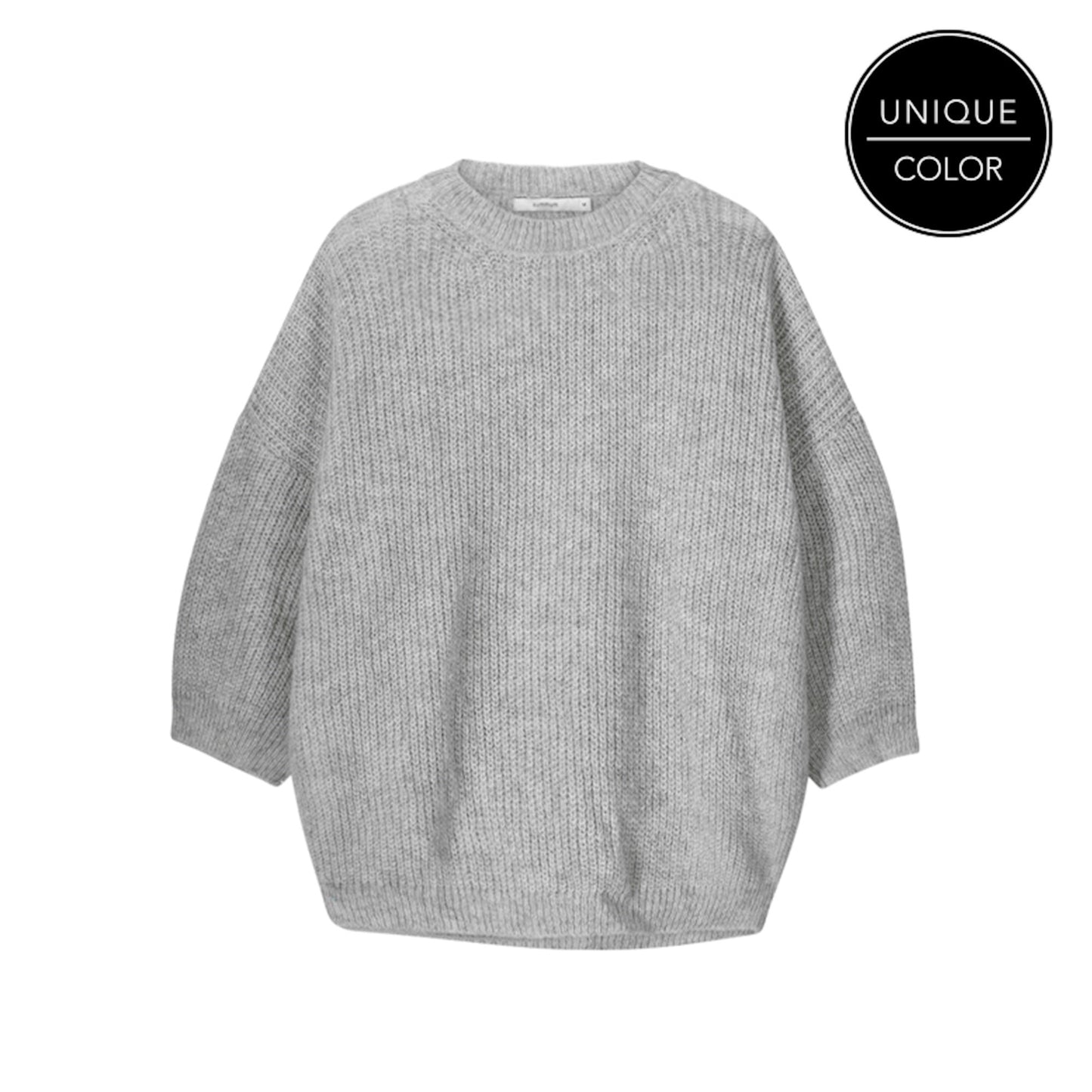Summum | sweater melange mohair blend knit Fog