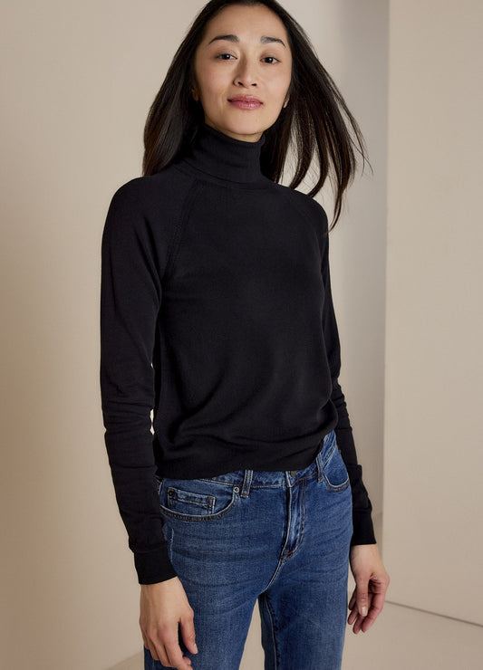 Summum| noos sweater turtle neck black 7s5529